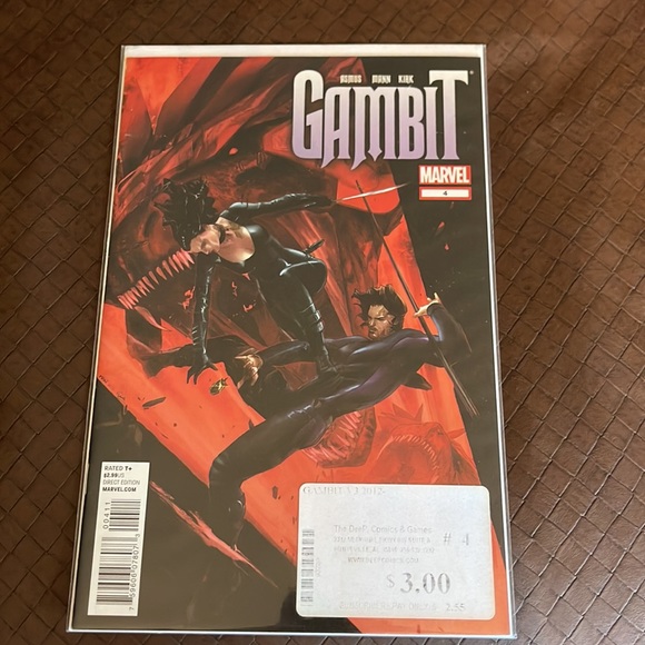 5 Marvel Gambit comic books in plastic not opened since purchased. - Picture 6 of 6